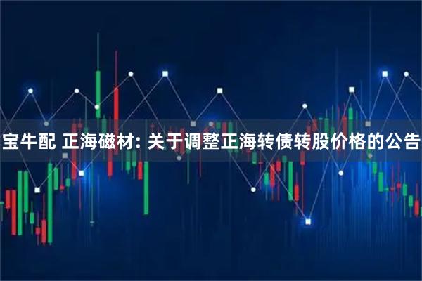 宝牛配 正海磁材: 关于调整正海转债转股价格的公告