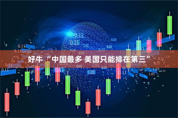 好牛 “中国最多 美国只能排在第三”